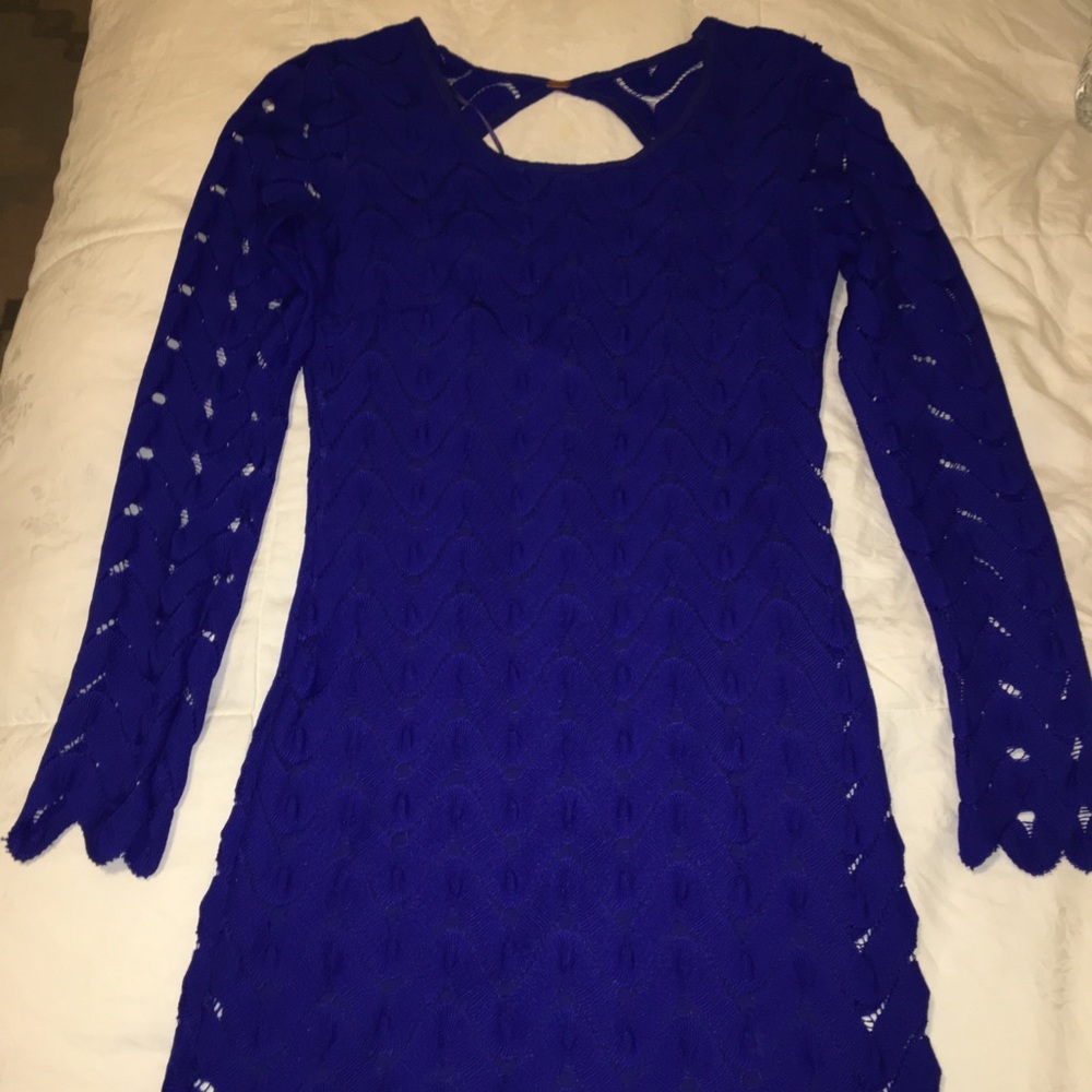 Free People Royal Blue Dress